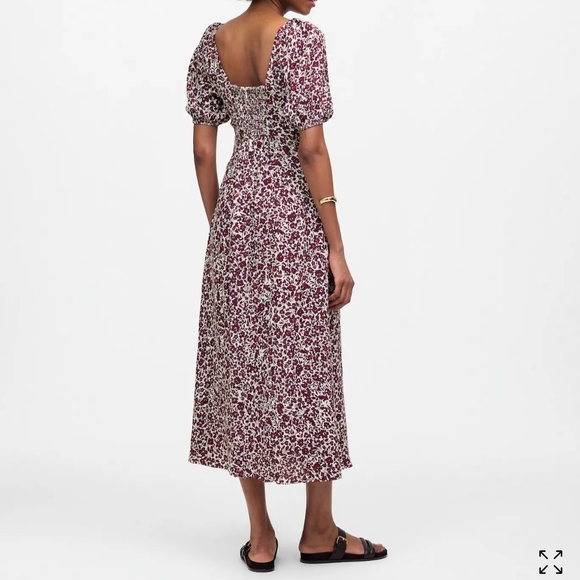 Floral Burgundy Dress NWT - Picture 1 of 9